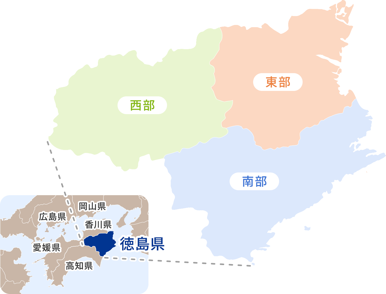 地図：徳島県